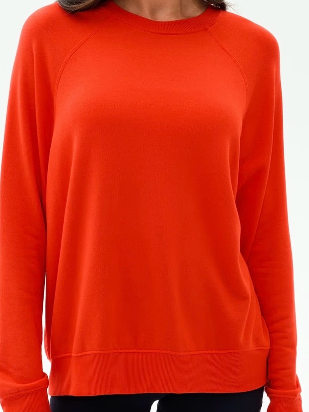 Splits59 Andie  Crewneck Sweatshirt Red size S butter soft